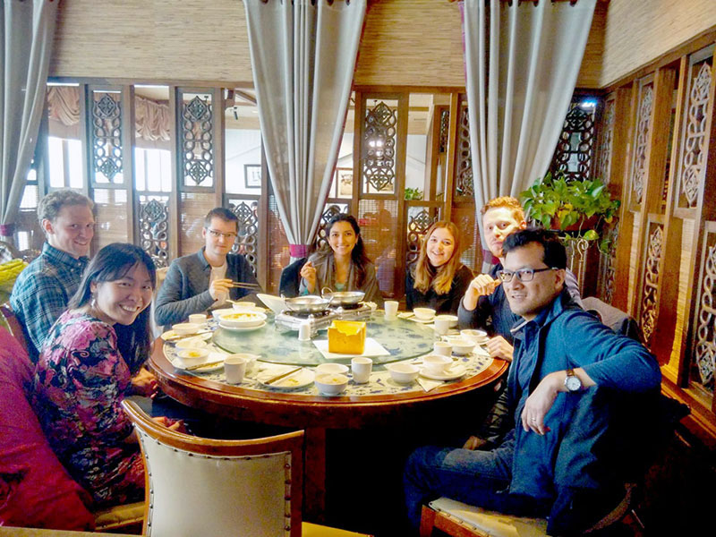 Dinner time for LTL Shanghai students