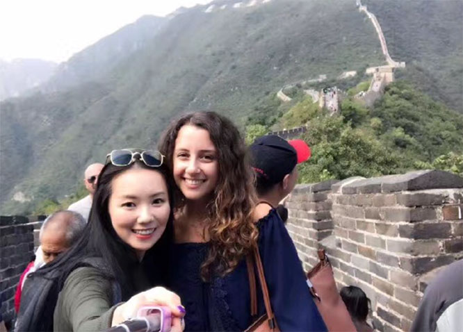 Marie and Jasmine on the Great Wall