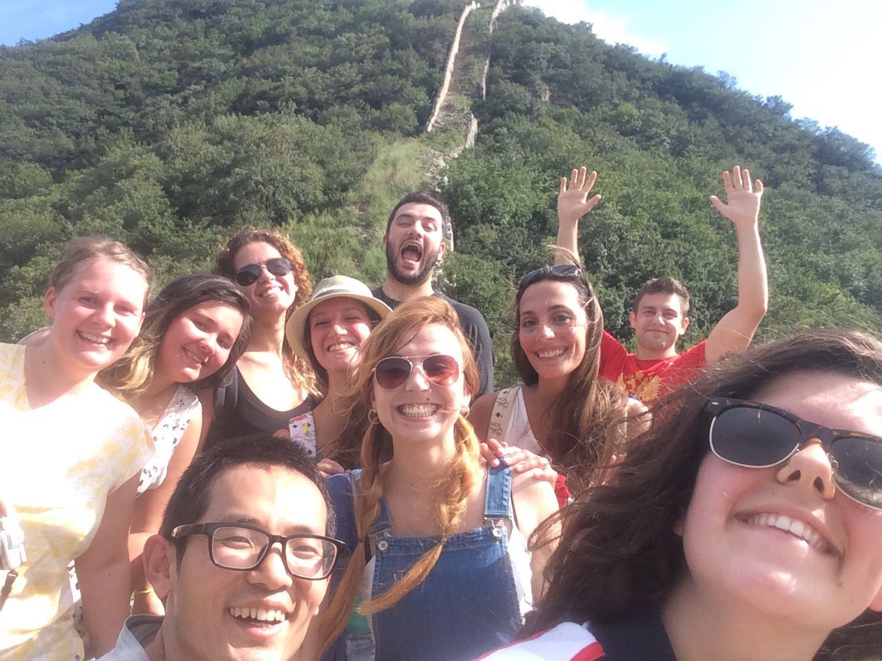 Time for a selfie on the Great Wall